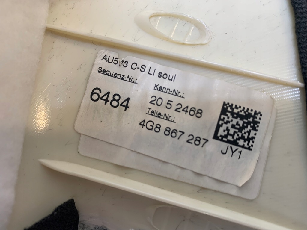 фото №9, Audi a7 c7 s line 2011r захист обшивка стійка c лівий задня задня оригінал