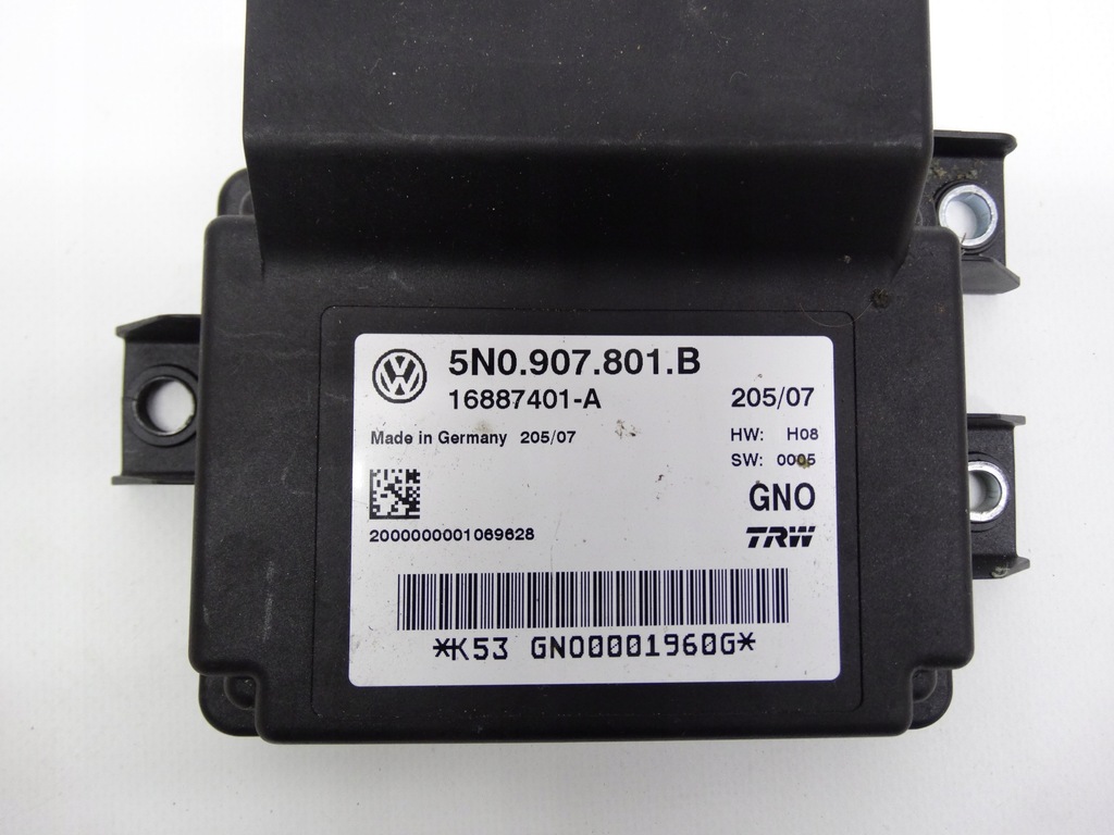 фото №7, Vw tiguan модуль тормоза ручного блок управления 5n0907801b оригинальный