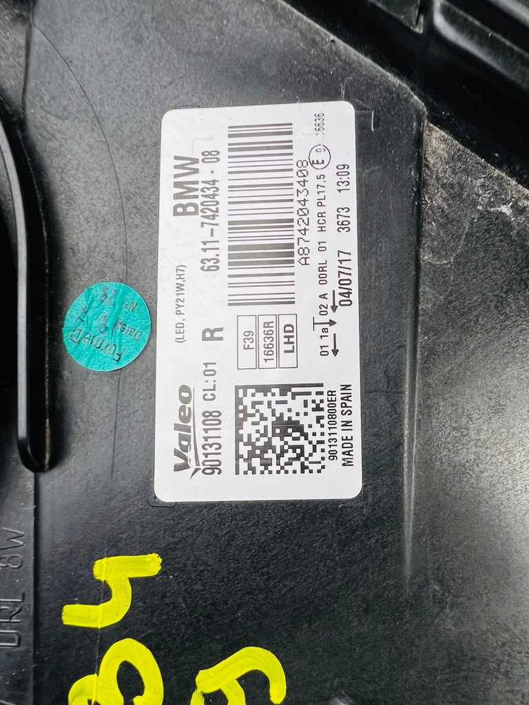 фото №10, Лампи передні h7 led bmw x2 f39 7420433 7420434