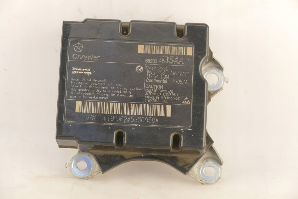 фото №1, Dodge caravan 2016 блок управления / модуль подушка безопасности