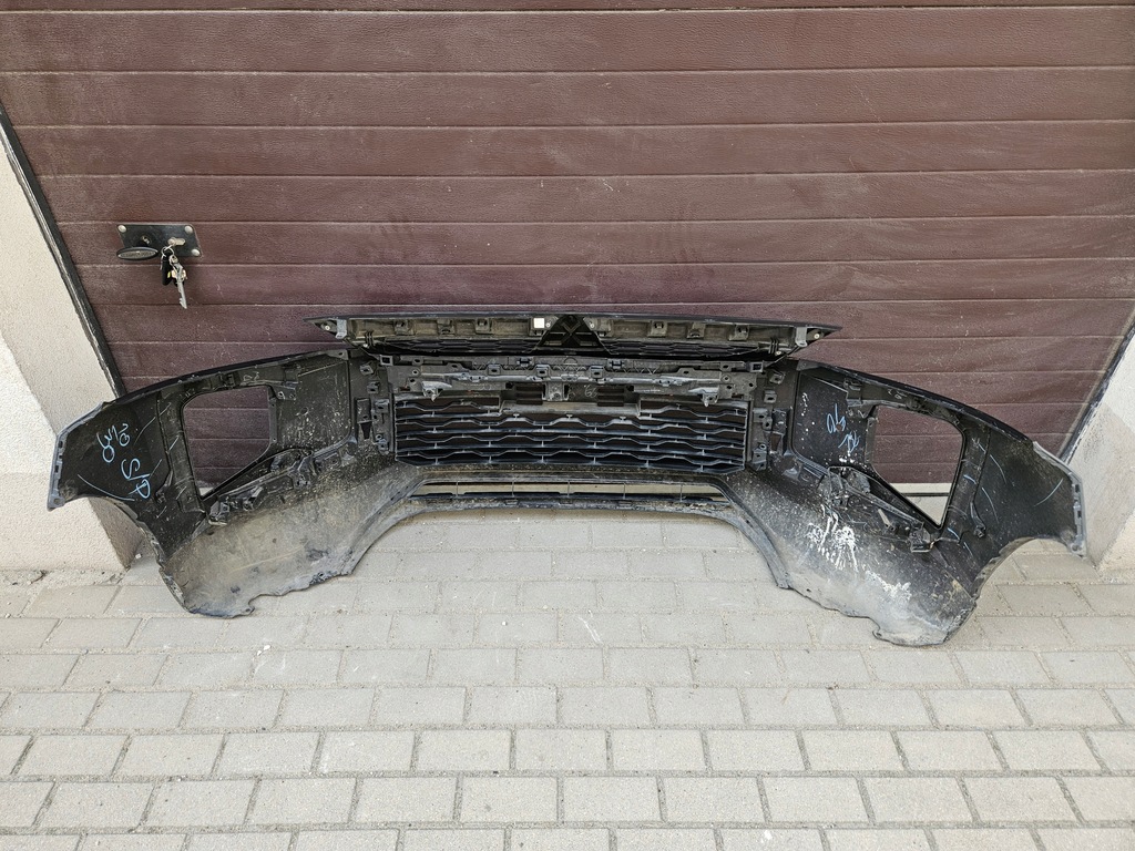 фото №8, Бампер перед передний mitsubishi l200 vi 2019- полный хороший org + решётка радиатора