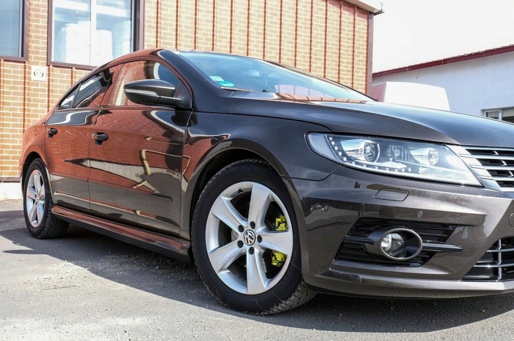 фото №11, Накладки порогові з волокна скляного w стиль r line do vw passat cc 08-17