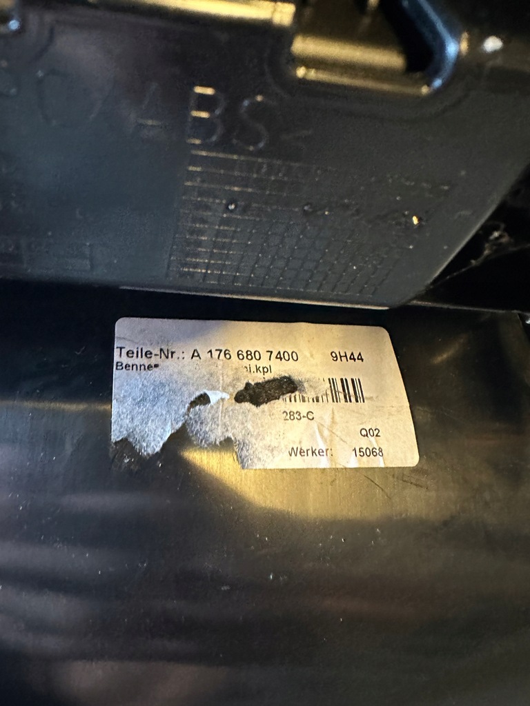 фото №4, Mercedes a klasa w176 тунель середній бардачок