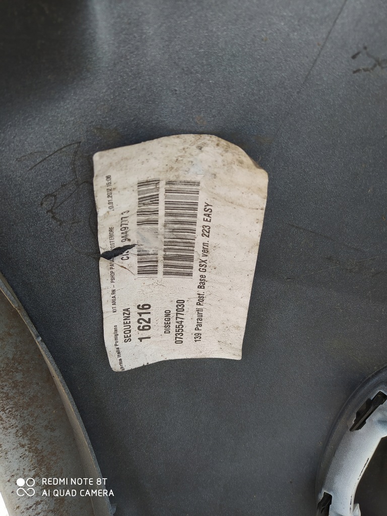 фото №12, Fiat panda 3 iii 11- бампер задний задняя