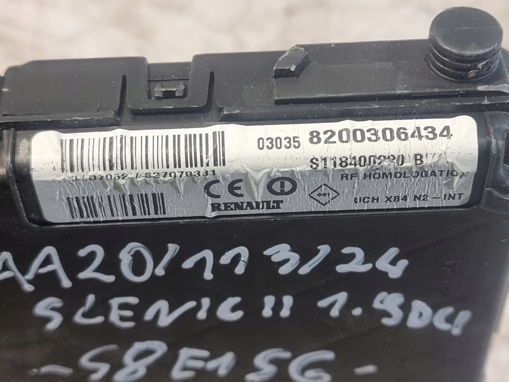 фото №9, Модуль bsi оригінальний номер 8200306434 renault scenic ii 1.9 dci 88kw 05r