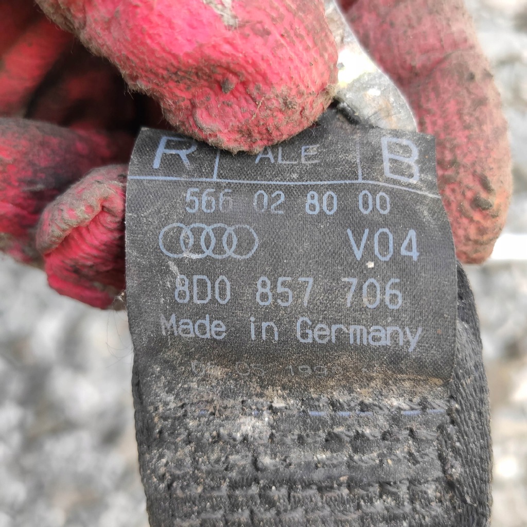 фото №6, Pas безопасности правый перед audi a4 b5