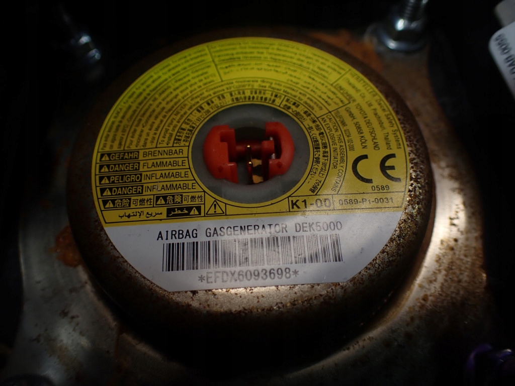 фото №8, Toyota yaris ii 05-09 подушка безопасности подушка водителя 45130-0d150-d