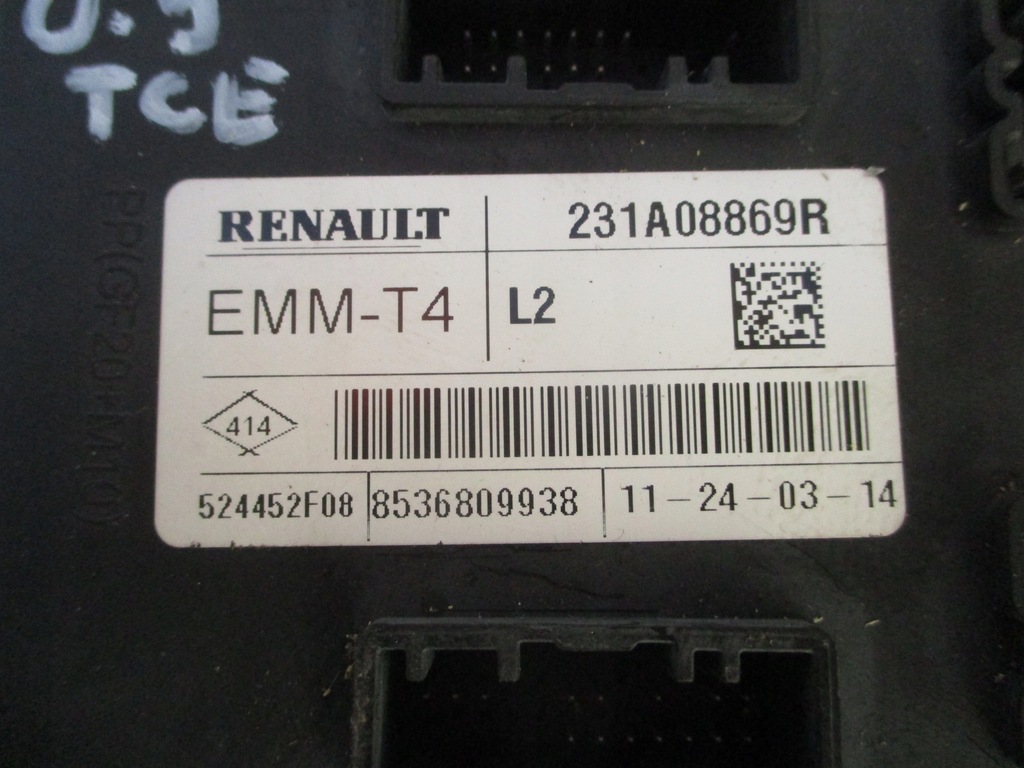 фото №8, Renault captur i бортовой компьютер bsi 1xkarta 0.9 tce kpl 13-19 rok