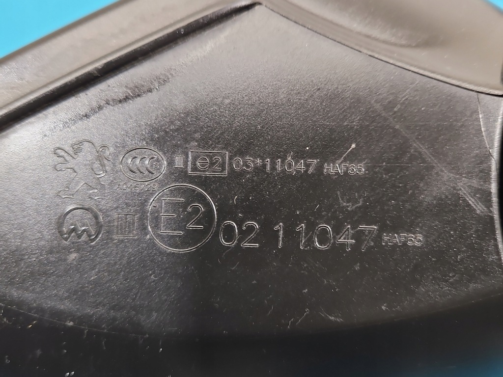 фото №13, Зеркало левая 4+3pin peugeot 208 i hb 5d цвет белый europa