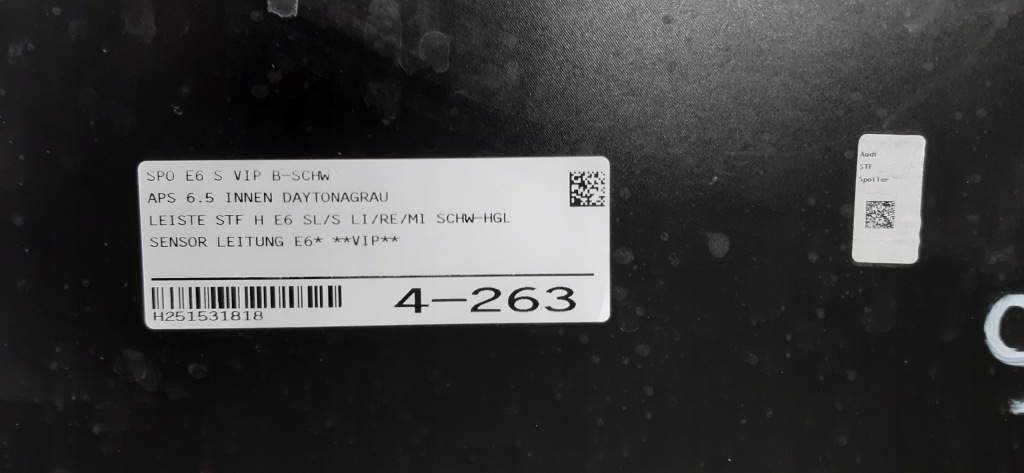 Audi a6 e-tron s-line спойлер дифузор бампер задня задній 85e807521b Київ