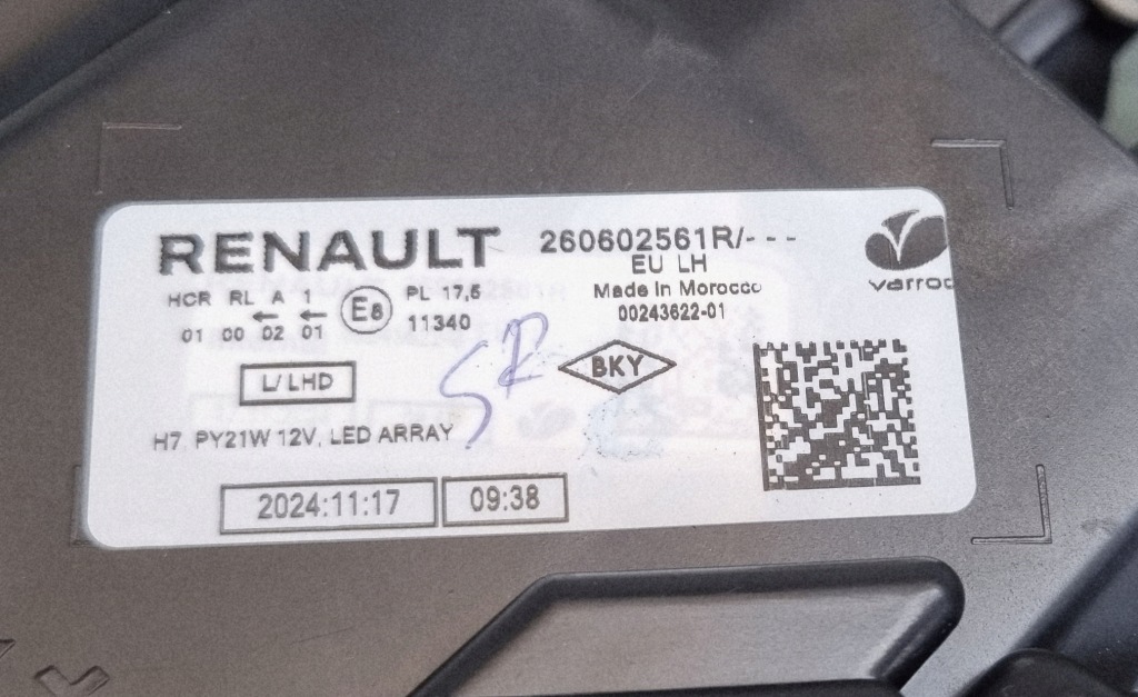 фото №10, Dacia sandero iii 3 jogger 21 22 лампа фара передняя перед левая led