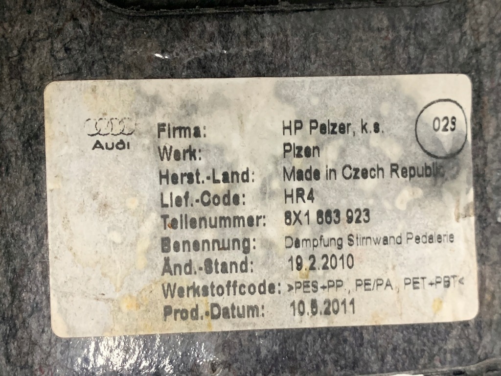 фото №8, Защита нижняя pod руль audi a1 8x 8x1863923