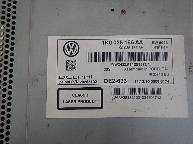 фото №2, Vw golf v vi passat b6 b7 eos touran caddy радіо