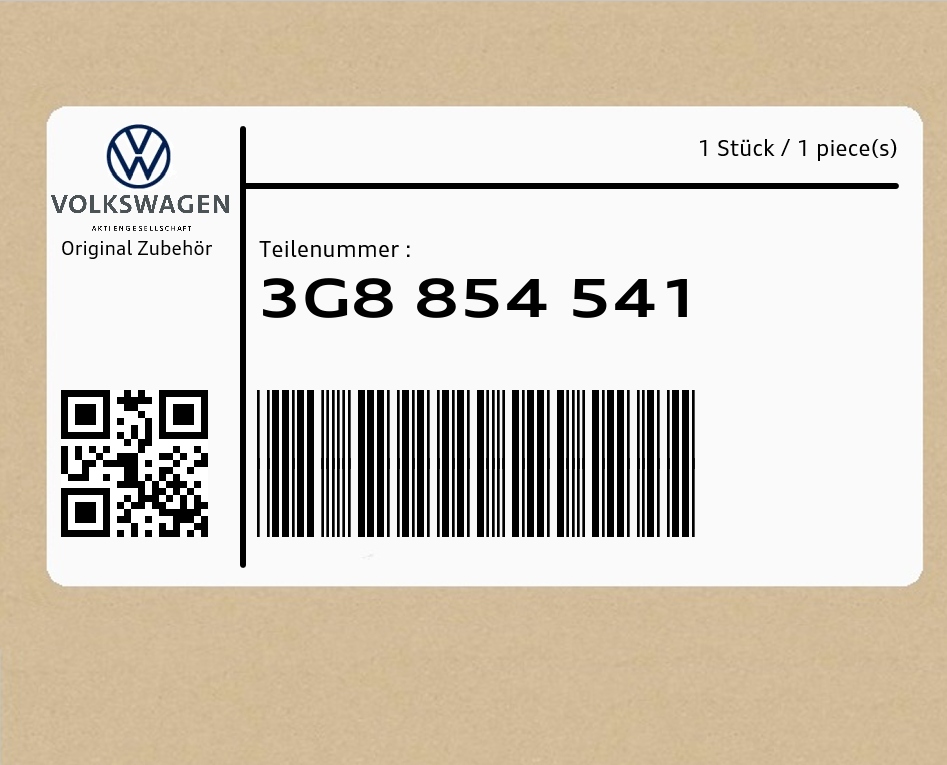 фото №1, Молдинг крепёжная 3g8854541 vw arteon