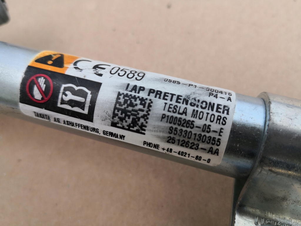 фото №6, Tesla s натяжитель поперечина безопасности левый перед