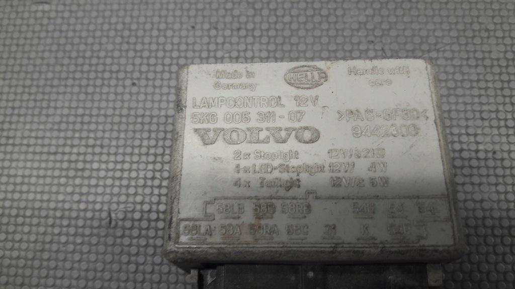 фото №11, 5kg005311-07 реле модуль лампа volvo c70 99r