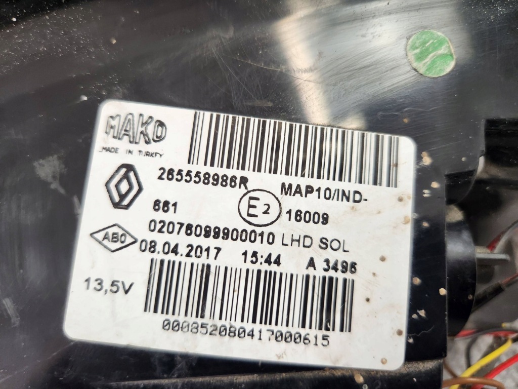 Фара задняя задний  левая led - renault megane iv седан 2016-2020 Оригинал