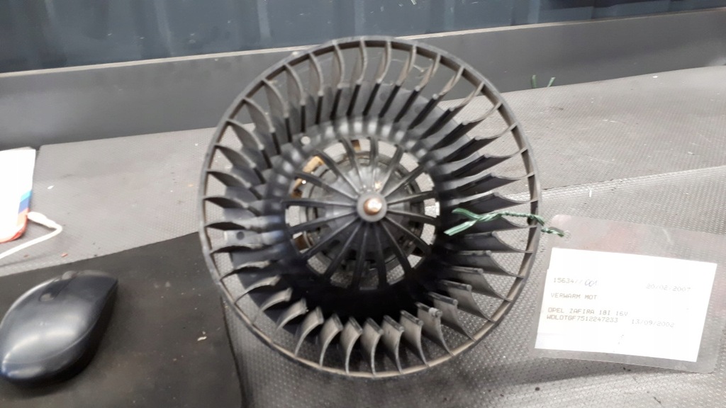 фото №9, 11287 повітродувка обдув opel astra g 1.6 01r