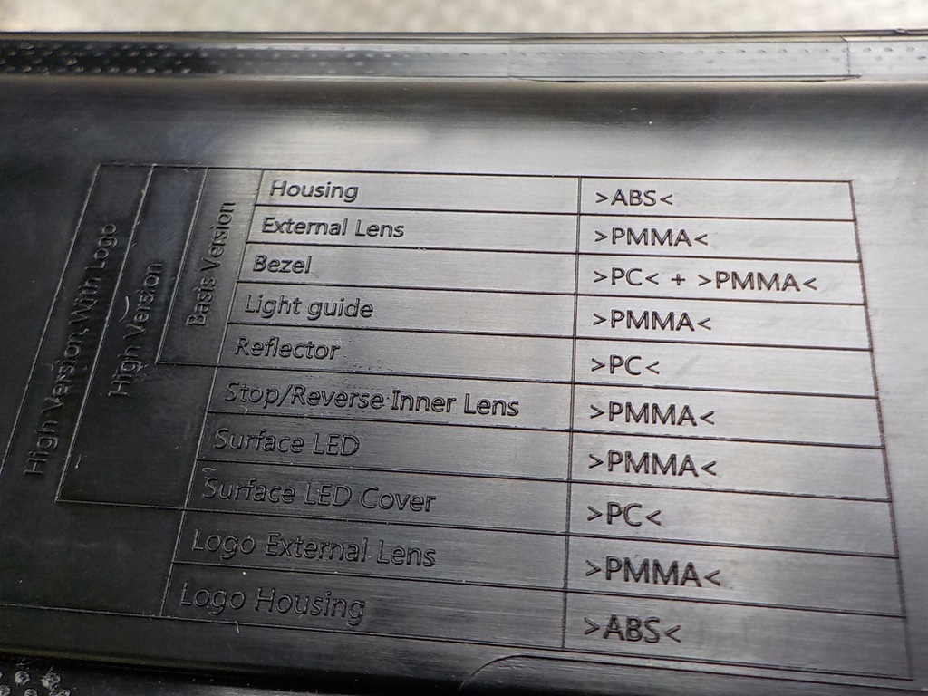 фото №11, Vw id.4 2020- накладка крышки лампы задняя