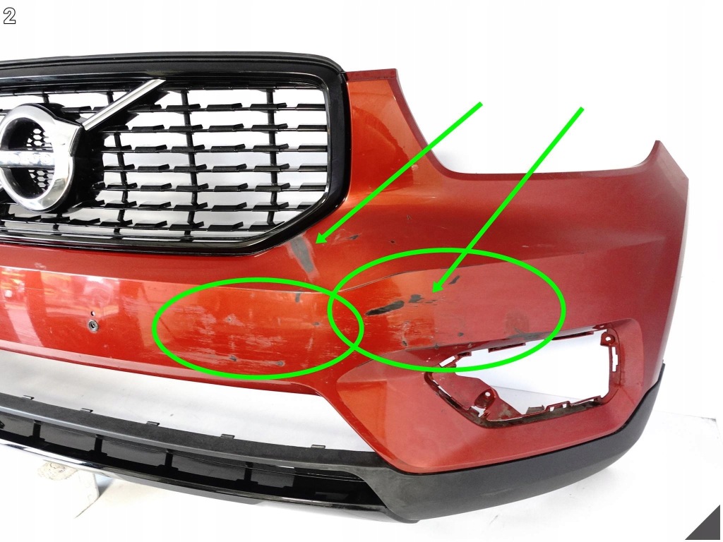 Volvo xc40 r-design 18-22 бампер + решётка радиатора / решётка радиатора + спойлер перед Доставка