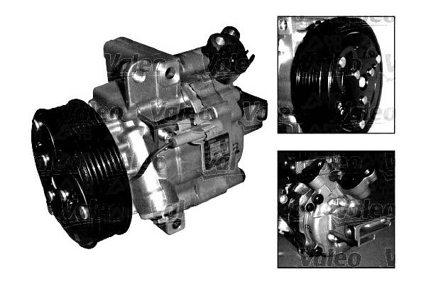 фото №1, Компресор кондиціонера citroen c1 107 dkv-06r vale