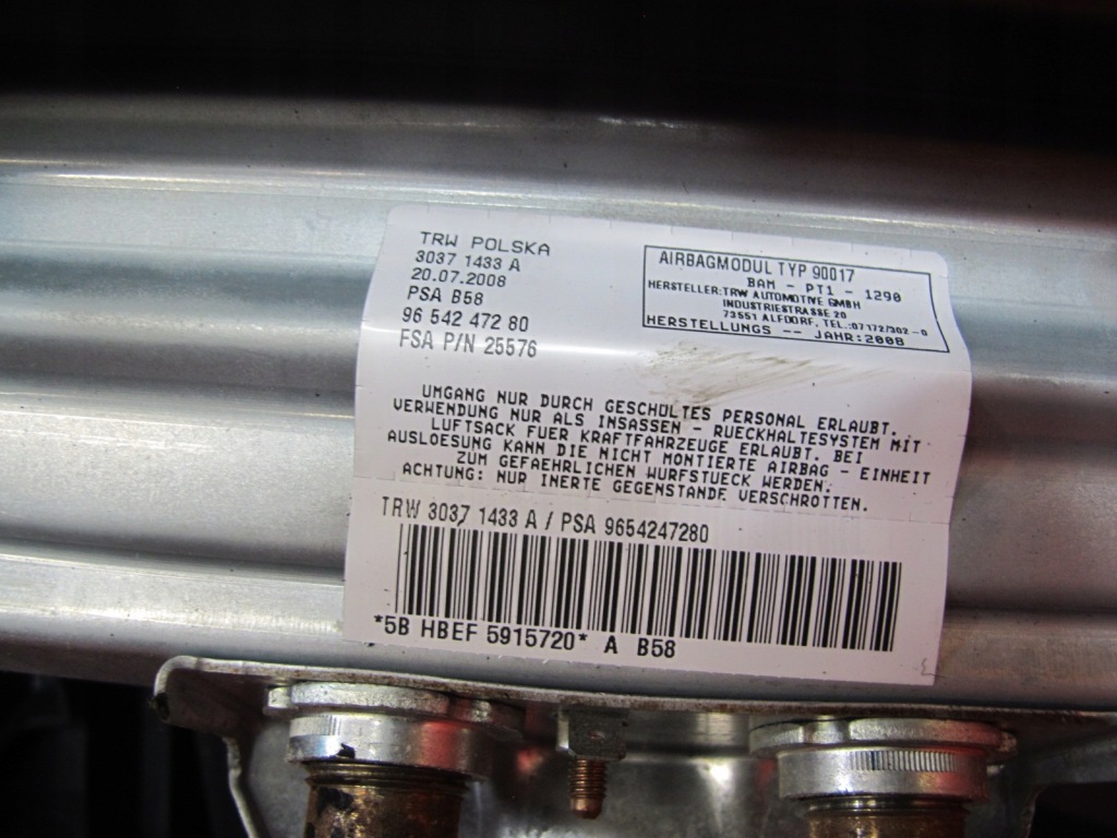 фото №14, Citroen citroen c4 picasso 1 i ua приборная панель панель  подушка безопасности подушки безопасности