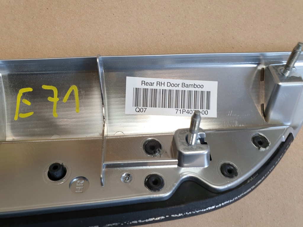 фото №9, Молдинг dekor двері хром drewno bamboo правий задня задня bmw x6 e71 оригінальний номер