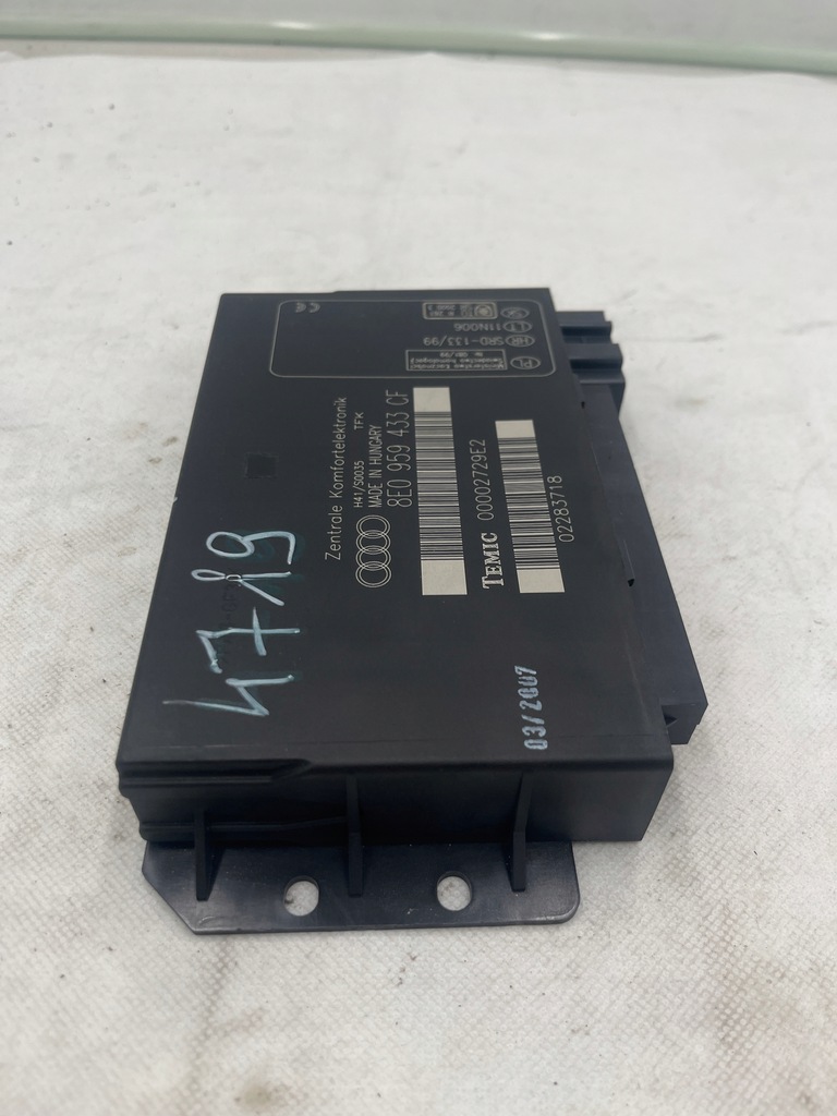 фото №4, Модуль комфорта audi a4 b6 b7 8e0959433cf