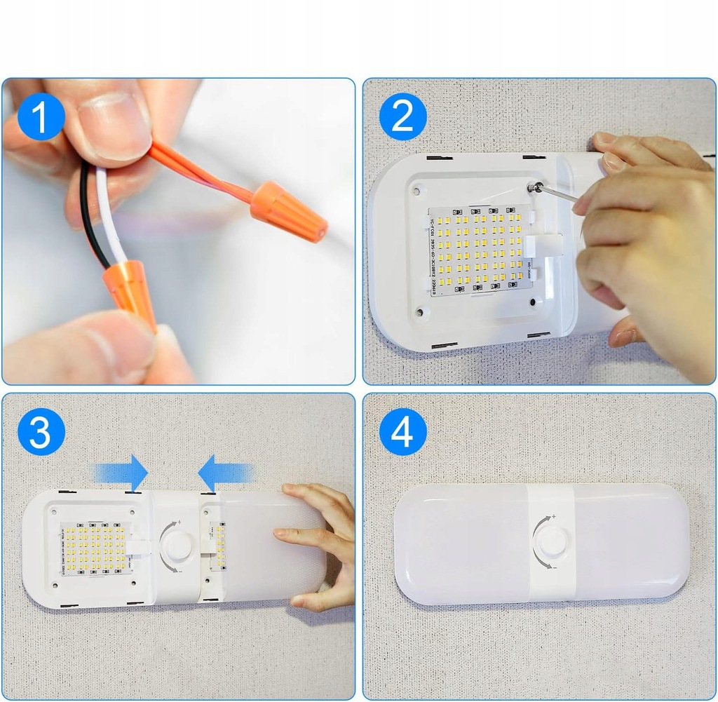 фото №5, Лампа потолочная led салона авто bus 12-24v 180led 900lm