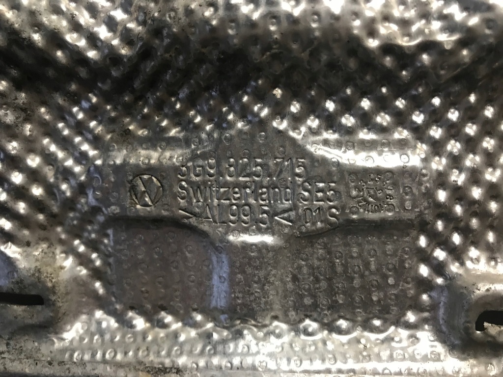 фото №8, Vw passat b8 alltrack 2014-2019 левая защита тепловая бампер задняя 3g9 оригинальный номер