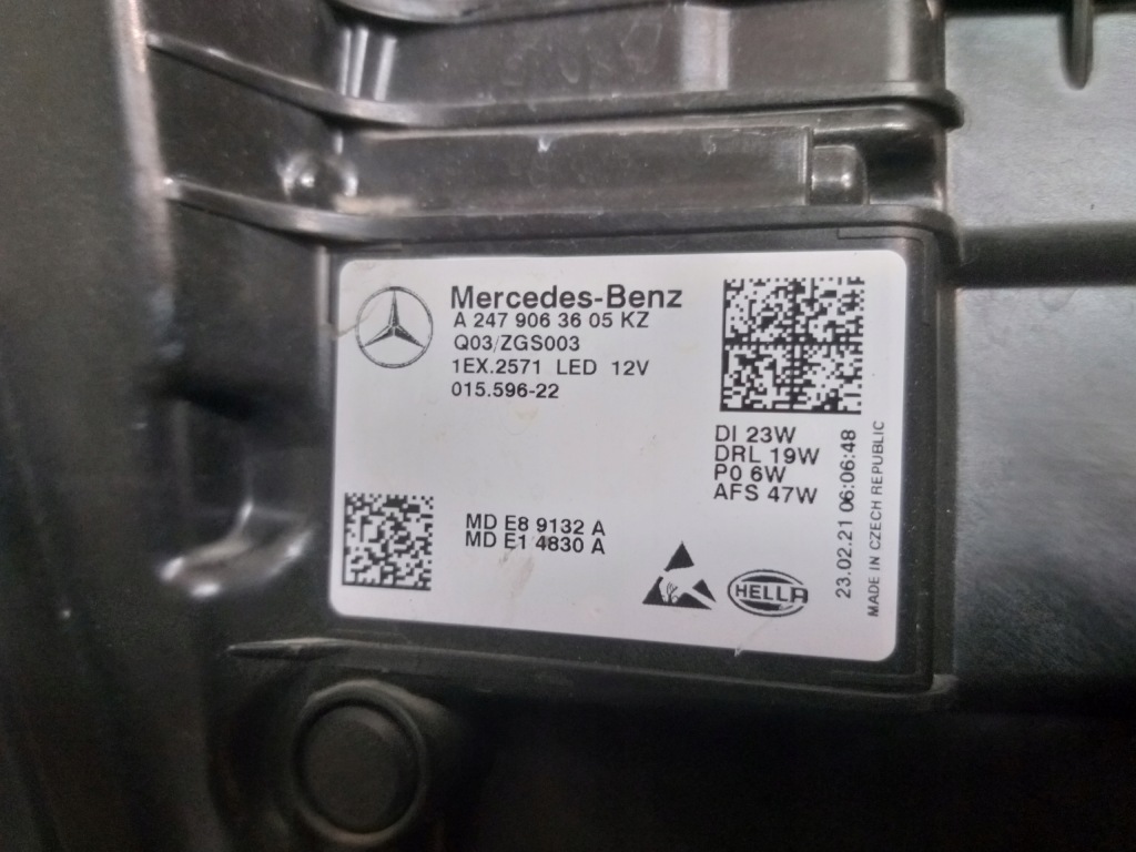 фото №4, Лампа права mercedes gla w247 full led hp