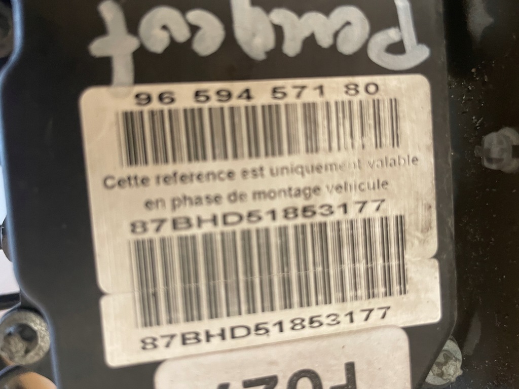 фото №10, Peugeot 307 1.6b насос abs 9659457180