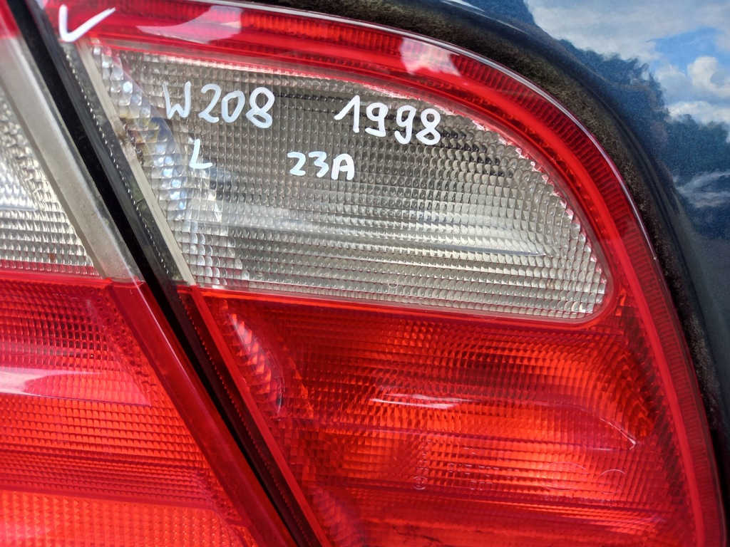фото №5, Mercedes clk c208 w208 лампа лівий задня ліва кришка багажника кришка