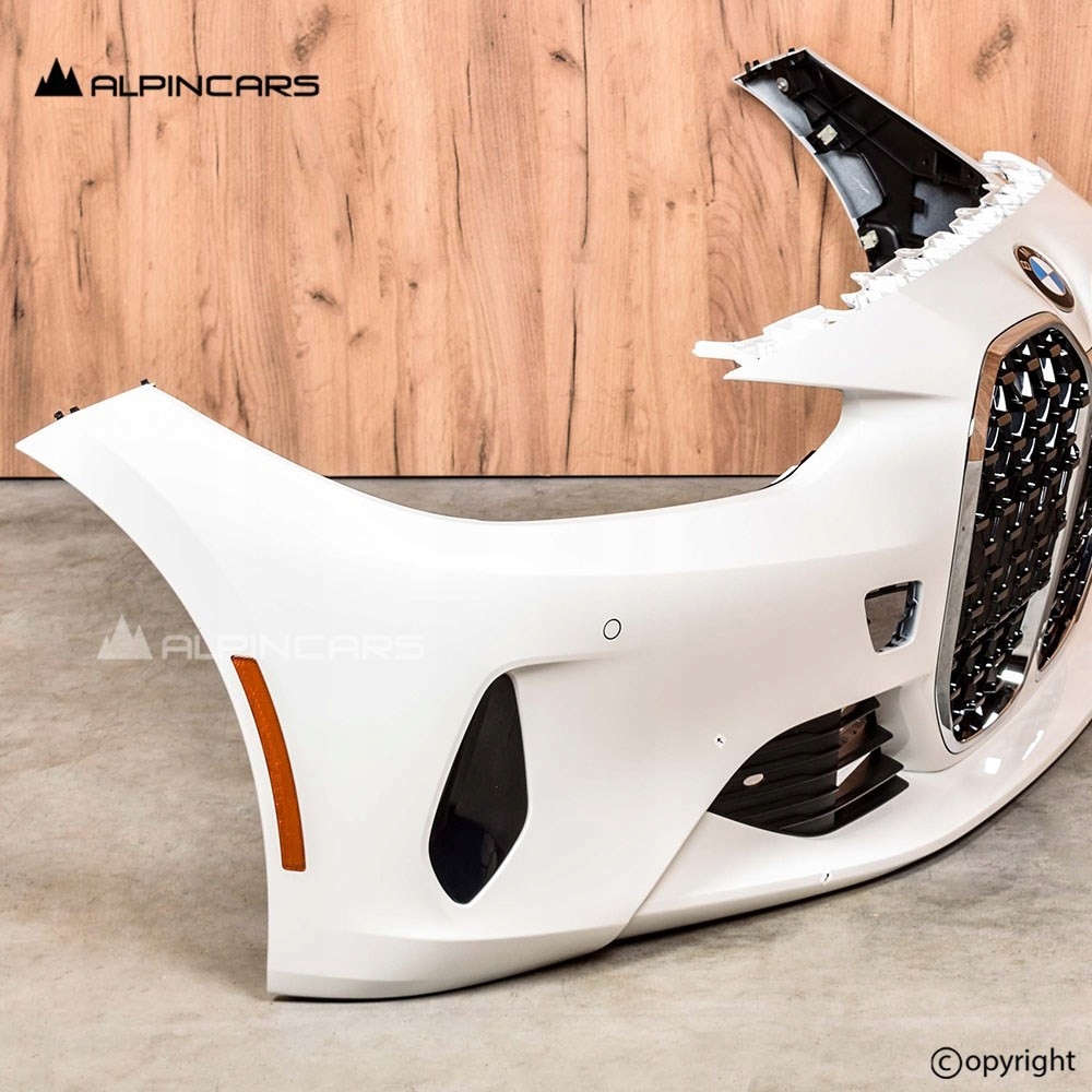 фото №5, Bmw 4 g22 g23 us бампер перед alpinweiss