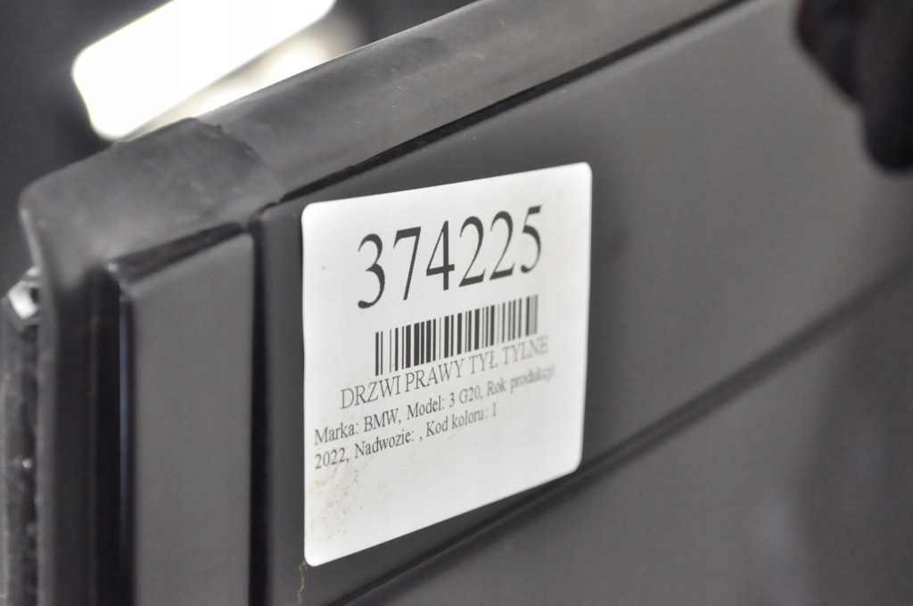 фото №11, Bmw 3 g20 дверь правый задняя задние 1 22r