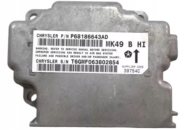 фото №1, Блок керування модуль подушок подушка безпеки jeep compass '11-14