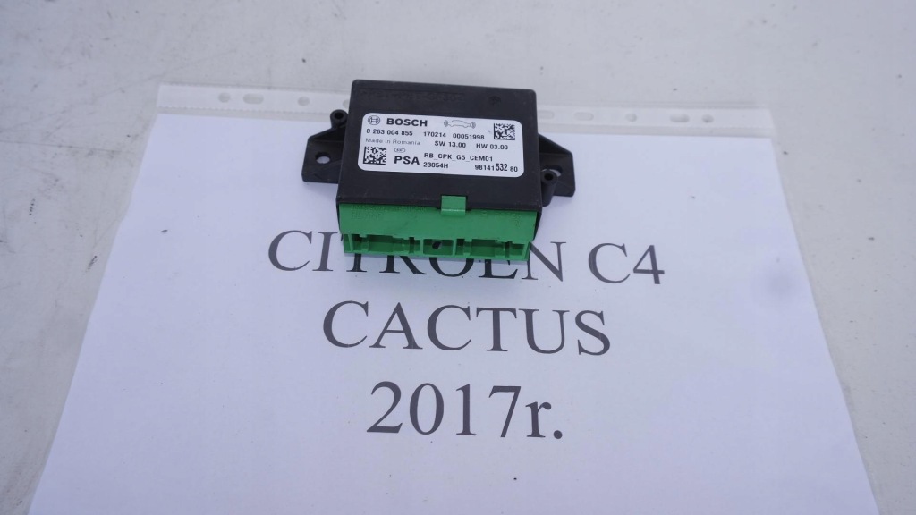 фото №1, Модуль блок управления pdc c4 cactus 9814153280