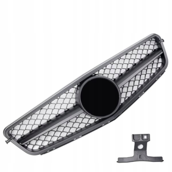 фото №1, Решётка радиатора mercedes w204 07-14 look amg матовый black