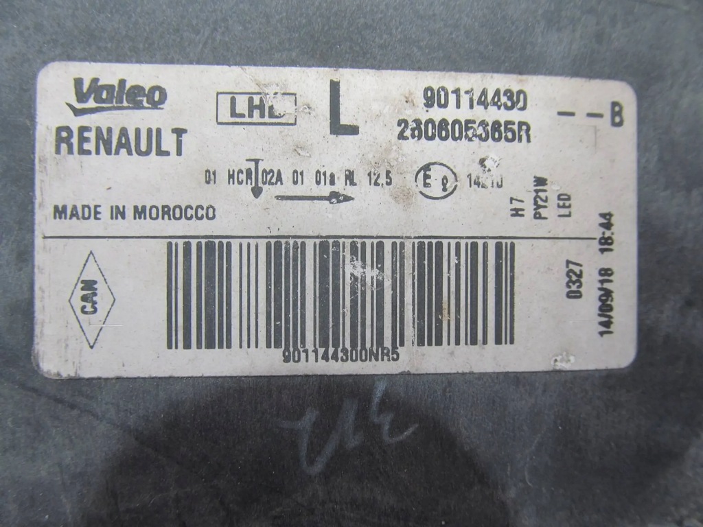 фото №16, Dacia sandero / logan ii lift 16-20 фара лампа левый перед левая c409