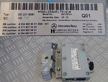 фото №1, Mercedes s klasa w221 lift блок керування інтерфейс