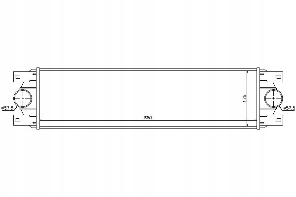 фото №1, Nissens 96890 радиатор воздуха наддувочный