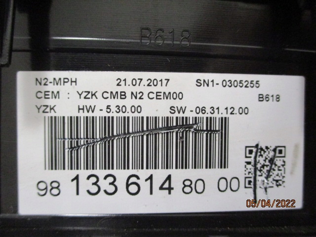 фото №9, Citroen c3 iii лічильник прилади 9813361480 anglia