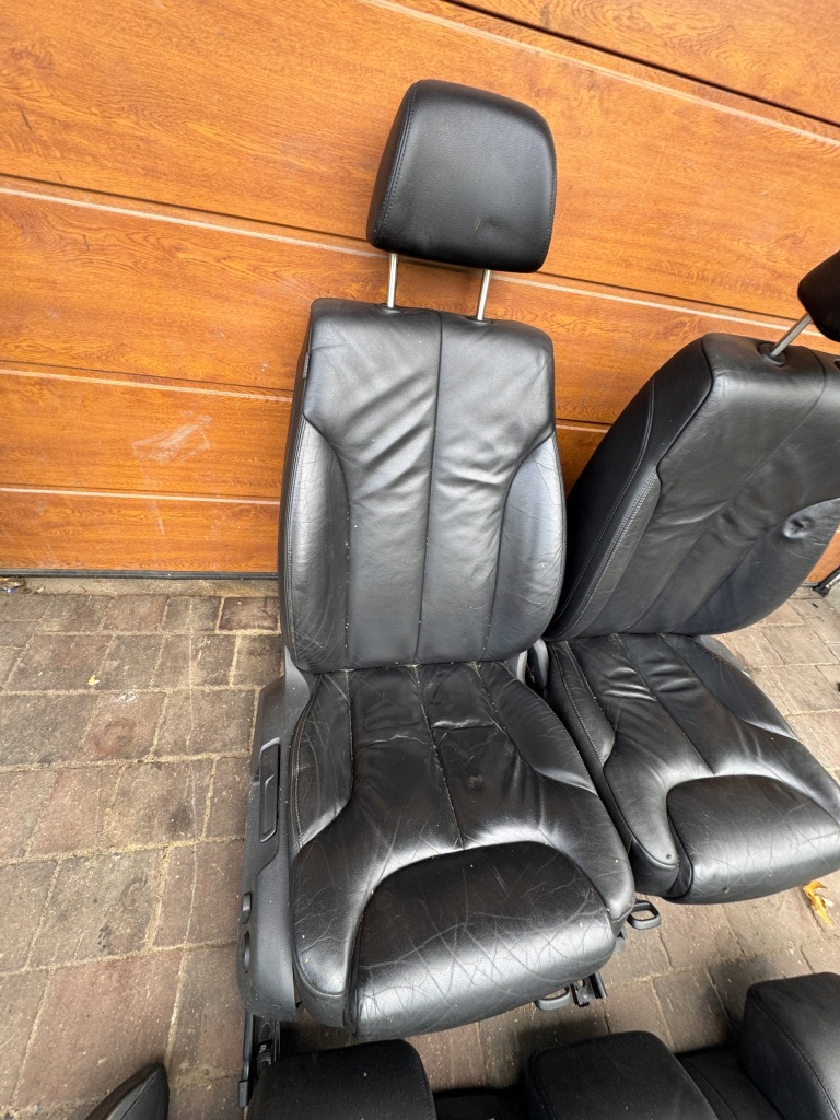 фото №6, Passat b6 сидіння шкіряний чорні шкіра anglik лівий правий заднє сидіння sedan