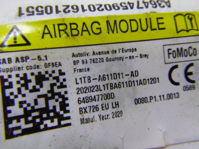 фото №4, Подушка сидіння подушка безпеки ліва ford puma ii