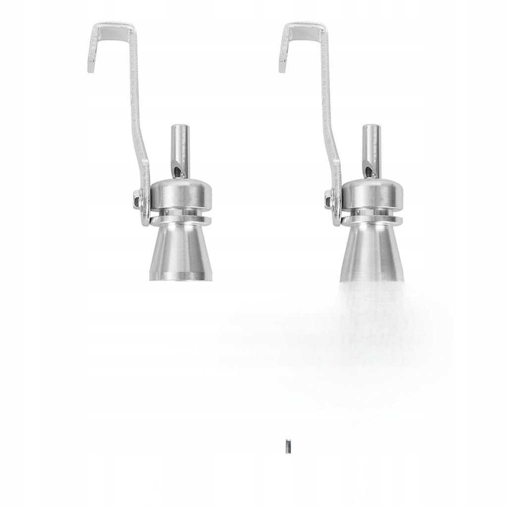 фото №14, 2szt тюнінг автомобільний турбіна пищалка випускний сигналізатор звуковий ogon сріблястий