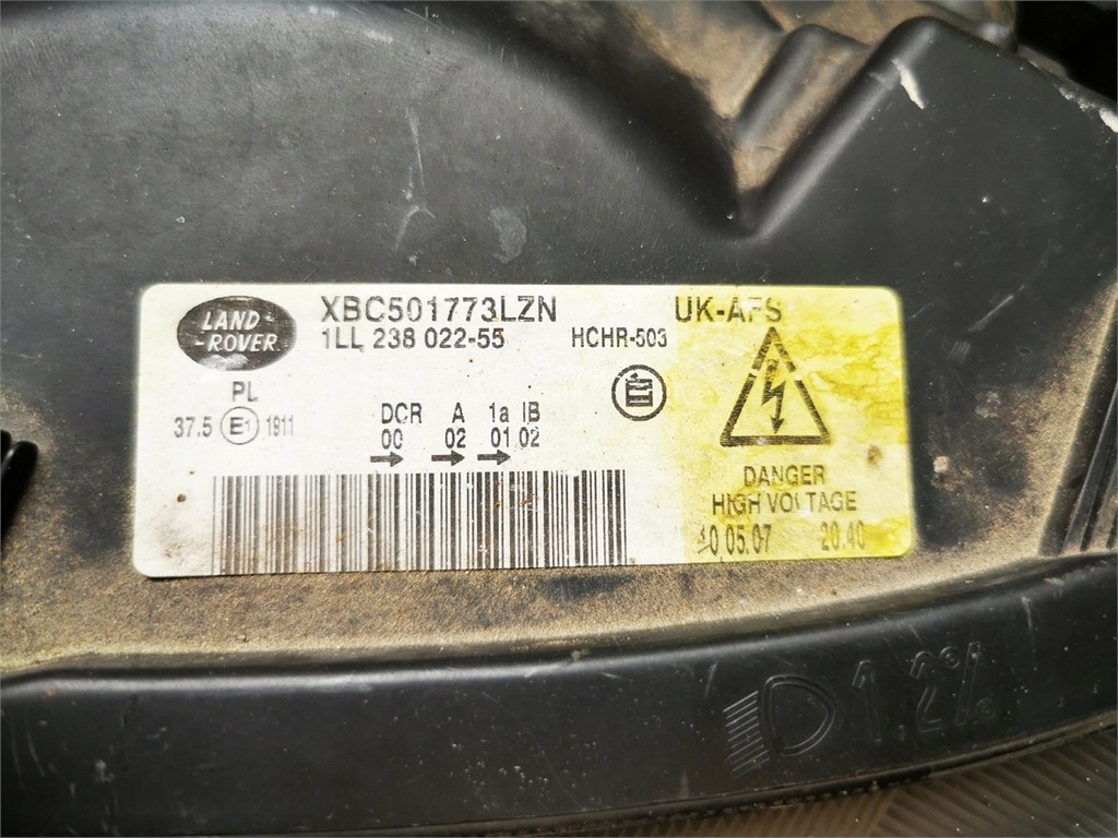 фото №11, Range rover sport l320 05-09 лампа левая перед ксенон комплектная xbc501773lzn