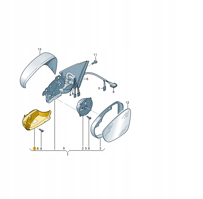 фото №9, Поворотник дзеркало passat jetta 3c8949102d aso