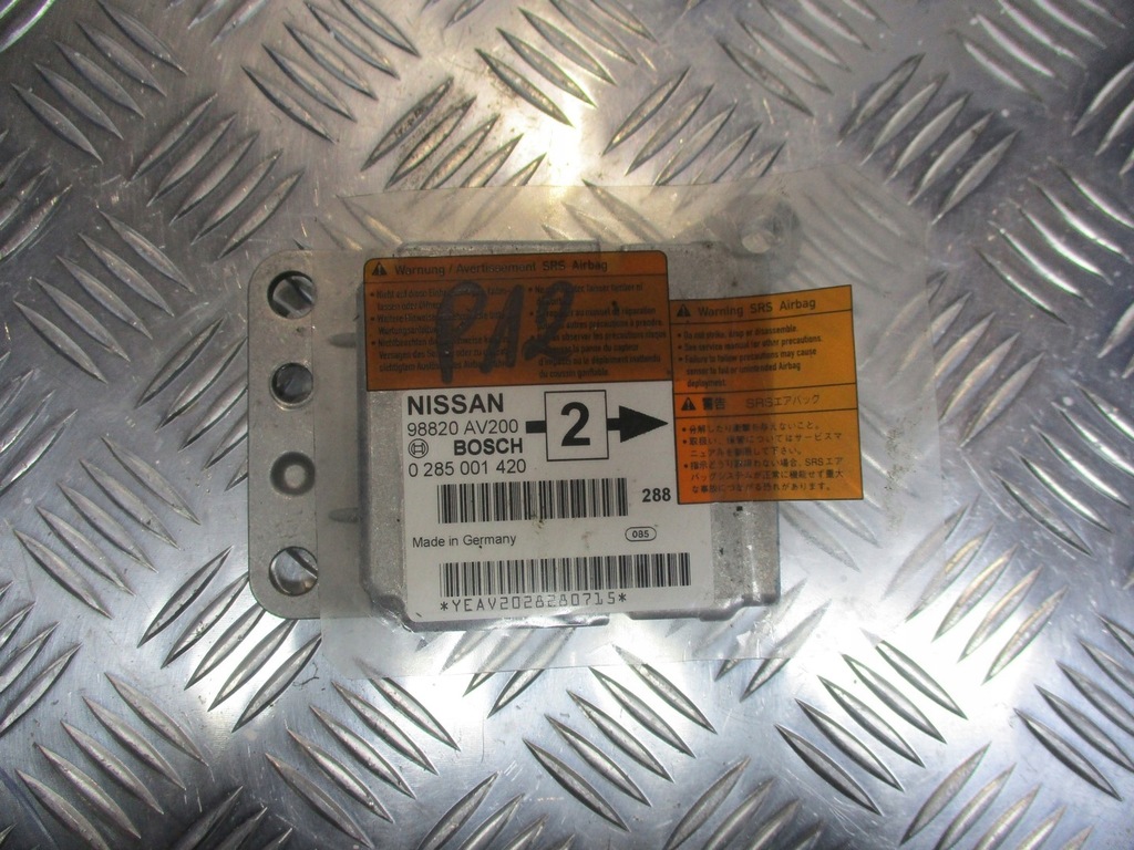 фото №1, Модуль подушка безопасности nissan primera p12 1.9 dci 98820 av200