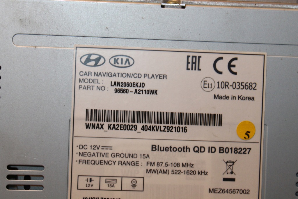 фото №3, Мультимедіа радіо kia ceed 2 ii lift navi gps did 96560-a2110