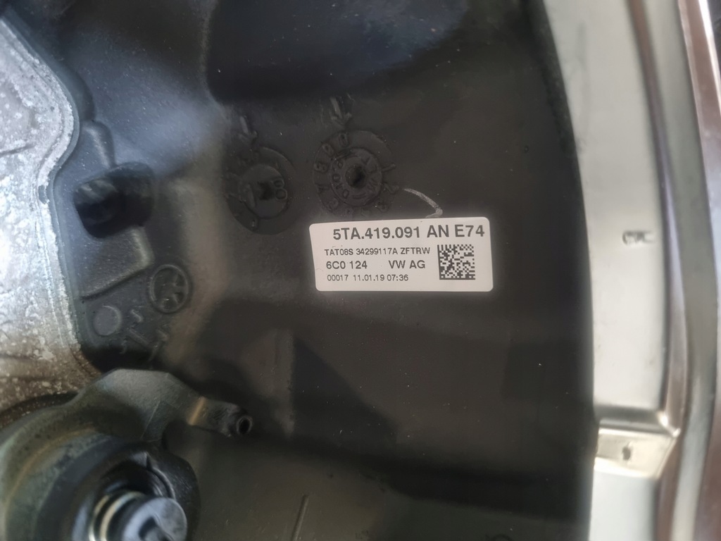 фото №6, Vw touran 5ta повітропровід пелюстки перемикання 5ta419091an